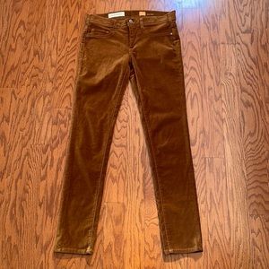 Anthropologie Pilcro and the Letterpress High-Rise Velvet Skinny Jeans/Pants 28